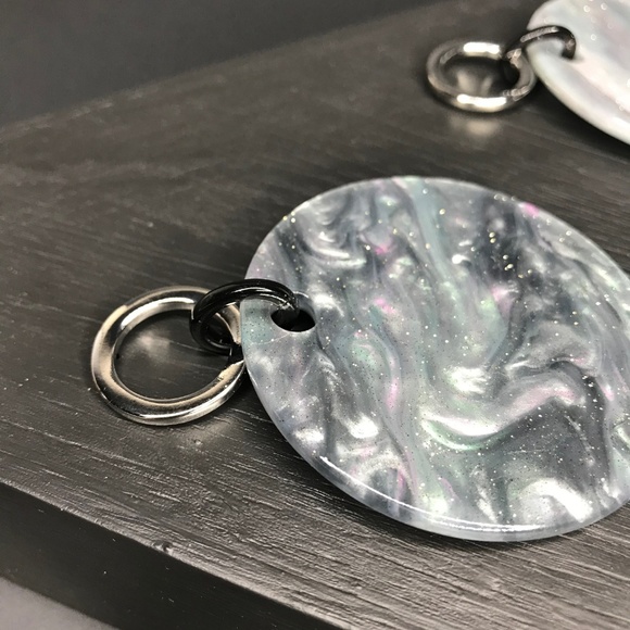 🆑 Milky Way Disc Drop Earrings - Picture 4 of 6